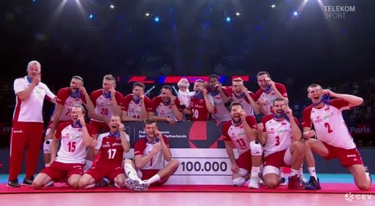 VIDEO | Polonia a câştigat finala mică a Campionatului European de volei masculin