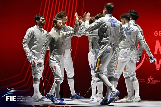 Echipa masculină de sabie a României, argint în finala Cupei Mondiale de la Budapesta