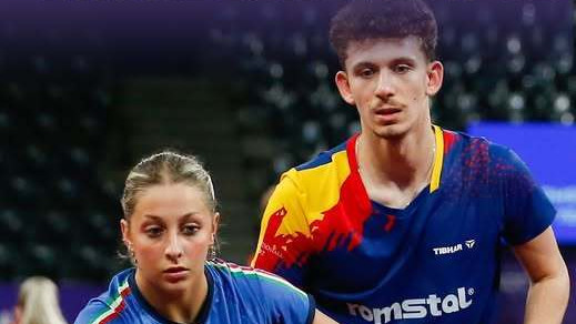 Medalie de bronz la dublu mixt pentru Andrei Istrate şi Nicole Arlia la Campionatele Europene U21 de tenis de masă!