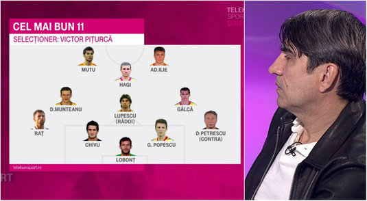 Ce echipă! VIDEO | Reacţia lui Piţi când a văzut cum arată cel mai bun 11 antrenat în carieră, la naţională! "Iordănescu a avut noroc de echipa aia fantastică..."