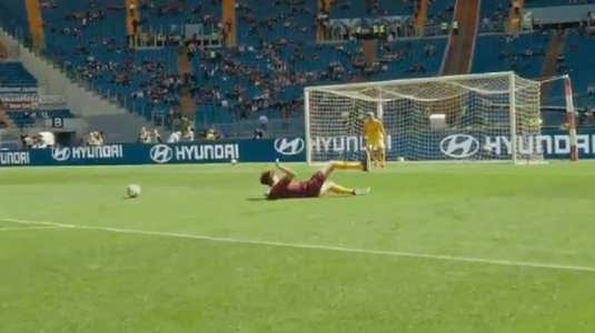 VIDEO | A ironizat un gol al favoriţilor apoi s-a făcut chiar el de râs! Moment inedit pentru un fan al Romei chiar pe Olimpico