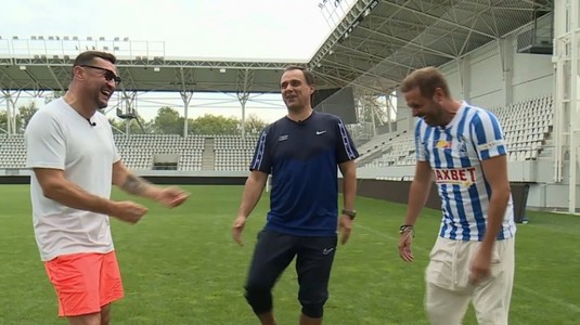 VIDEO | La Linie: Basarab Panduru, Cristi Pulhac şi Viorel Moldovan au făcut spectacol pe gazon la Arcul de Triumf! "Eşti regele, să te vedem"