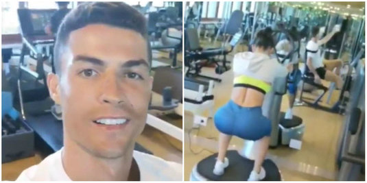 VIDEO & FOTO | Cristiano Ronaldo a postat imagini fierbinţi cu iubita sa. Starul lui Juve impresionat de formele Georginei
