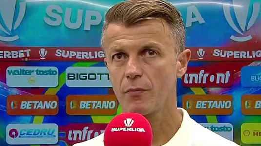 ”Vreau să stau să mă liniştesc”. Reacţia lui Ovidiu Burcă după ce Dinamo a pierdut cu 4-0 la Sibiu