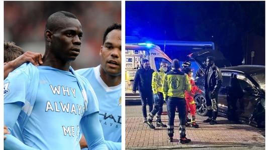 ”Why always you?”. Mario Balotelli a fost implicat într-un accident de maşină la Brescia. A refuzat testul de alcoolemie | VIDEO