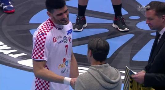VIDEO | Invitat surpriză la CM de handbal! Un antrenor celebru desemnat să premieze MVP-ul meciului Islanda - Croaţia