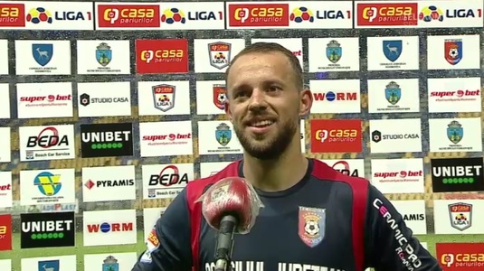 Neguţ a adus trei puncte importante Chindiei şi e fericit: "A fost un joc destul de greu. Venisem cu gândul său luăm punct sau puncte!"