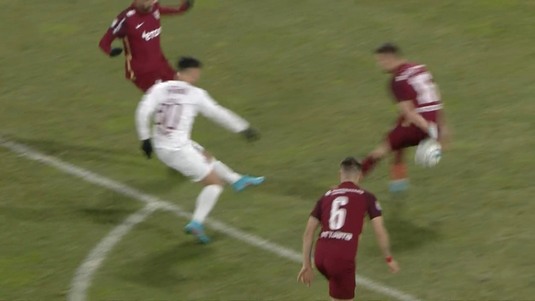 EXCLUSIV | Constantin Zotta a dat verdictul în cazului posibilului penalty al Rapidului din partida cu CFR! ”Mâna este evident lovită”