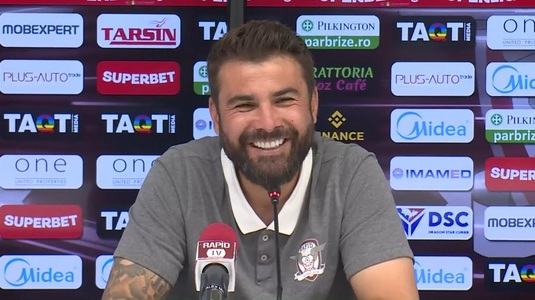 VIDEO | Adi Mutu, pus pe glume la conferinţa de presă dinaintea ”Primus Derby”: ”Cine e mai bun dintre Tamaş şi Săpunaru? Nu se supără, e prietenul meu!”