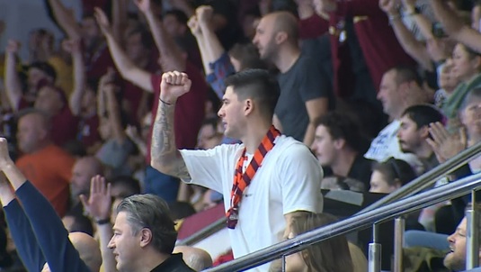 VIDEO | Săpunaru, "ultras" la meciul Rapid - Gyor 30-27, de la handbal. Imagini spectaculoase cu căpitanul din Giuleşti!
