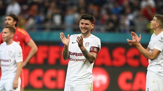 "S-a văzut că ei erau cu capul în pământ". Cristian Săpunaru a anunţat obiectivul Rapidului după 5-1 cu FCSB: "Locurile 1-3"