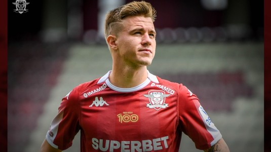 OFICIAL | Claudiu Petrila a fost prezentat la Rapid: "Am venit la un club serios, aşa cum puţine sunt în ţară"