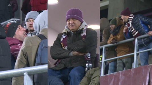 VIDEO | Fanii au răbufnit lângă Dan Şucu! Momente delicate pentru acţionar pe stadion. A stat nemişcat pe scaun, "lovit" de cuvintele rapidiştilor