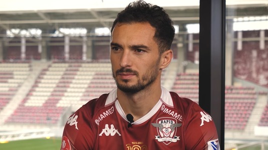 Florent Hasani, primul interviu în tricoul Rapidului: ”Am avut un sentiment venit din inimă că va fi o alegere bună!”