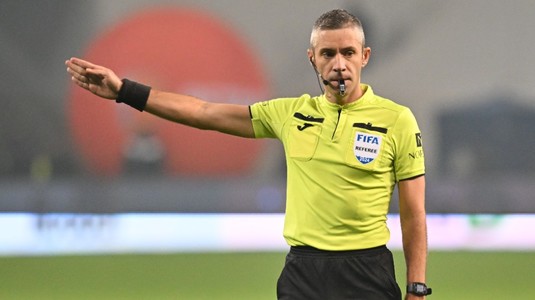 Radu Petrescu arbitrează meciul Rapid - CFR Cluj, de sâmbătă, din etapa a 3-a din play-off-ul Superligii