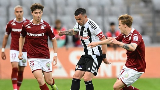 VIDEO | U Cluj - Rapid 2-2. Remiză spectaculoasă în penultimul meci din play-off. ”Studenţii” riscă să cadă pe locul patru, iar giuleştenii pe şase