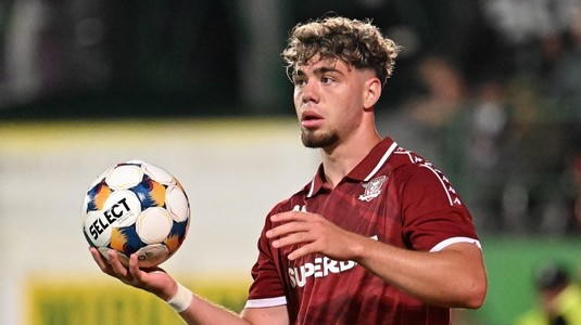 Andrei Borza, OUT! S-a aflat cât lipseşte fundaşul de la Rapid, după ce a fost accidentat de preparatorul fizic al naţionalei