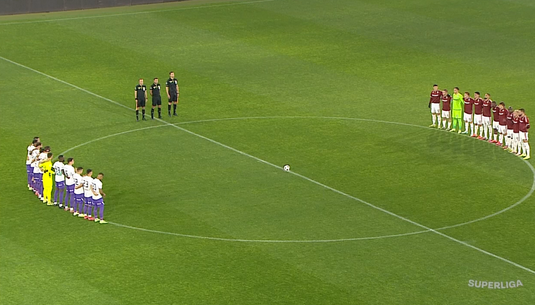 VIDEO | Ce s-a auzit în Giuleşti în timpul momentului de reculegere pentru Emeric Ienei, înainte de Rapid - FC Argeş