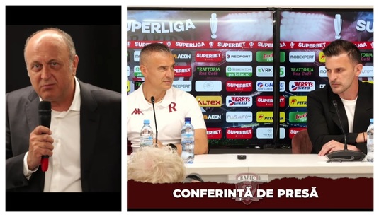 “Mă duc să mă ocup”. Dan Şucu a luat cuvântul în conferinţa de presă! Daniel Pancu a anunţat obiectivul la Rapid: “Ne putem despărţi dacă nu se realizează”