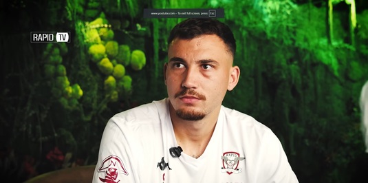 Pancu l-a uimit pe noul atacant al Rapidului. Ce a spus despre antrenorul giuleştenilor: "E o legendă"