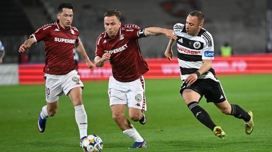 Moruţan, show cu 3 pase decisive în U Cluj - Rapid 3-4! Onea a dezvăluit secretul victoriei: "Meritul lui Daniel Pancu”