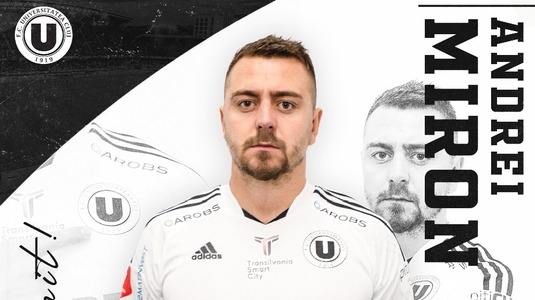 OFICIAL | Andrei Miron, noul jucător al Universităţii Cluj. Reacţia fundaşului: ”Sunt foarte fericit”