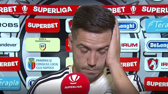 Chipciu, disperat la flash-interviul după U - CFR Cluj: ”O să ajung la demenţă, fac Alzheimer!”