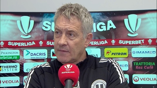 La un punct de lider după derby, Bergodi n-a vrut să audă de titlu: "Niciodată!". Ce obiectiv a stabilit la U Cluj