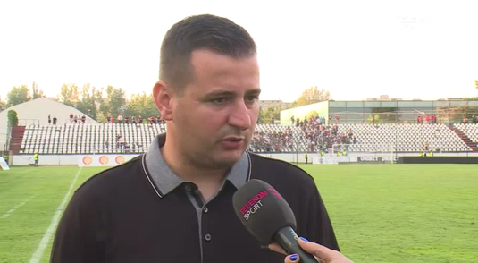 Ianis Zicu, supărat pe arbitraj după înfrângerea din derby-ul cu Poli Timişoara: "Ne-au dezavantajat. Două, trei greşeli"