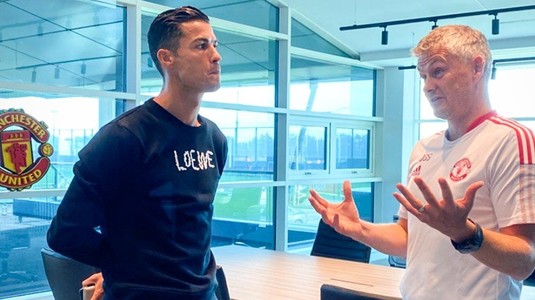 FOTO | Cristiano Ronaldo s-a antrenat cu Manchester United! Primele imagini alături de Ole Gunnar Solskjaer