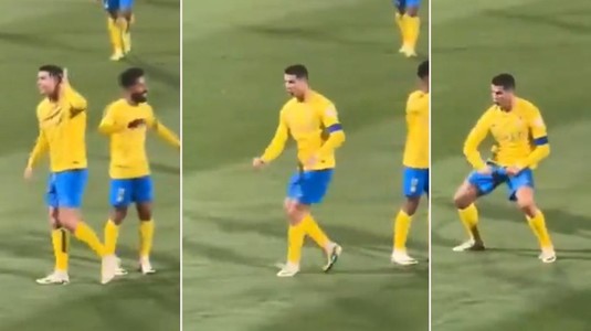 VIDEO | Scandal uriaş în Arabia Saudită. Cristiano Ronaldo le-a făcut gesturi obscene fanilor care i-au strigat: "Messi, Messi!"