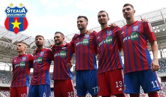 FOTO | Fotbaliştii au îmbrăcat noul echipament al Stelei Bucureşti. Când va fi folosit prima dată şi cum arată tricourile din deplasare