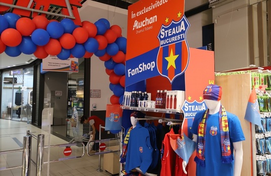 S-a lansat Fan Shop-ul Steaua. Ce articole pot cumpăra fanii roş-albaştrilor