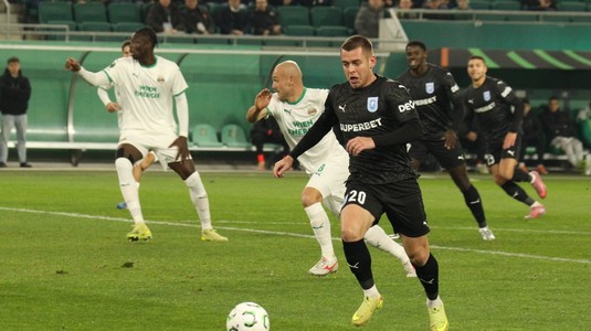 Rapid Viena - Universitatea Craiova 0-1. Oltenii obţin prima victorie în UEFA Conference League! Prestaţie excelentă a trupei lui Rădoi