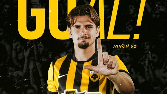 Răzvan Marin, din nou marcator în Conference League! Românul a înscris într-un moment important pentru AEK Atena