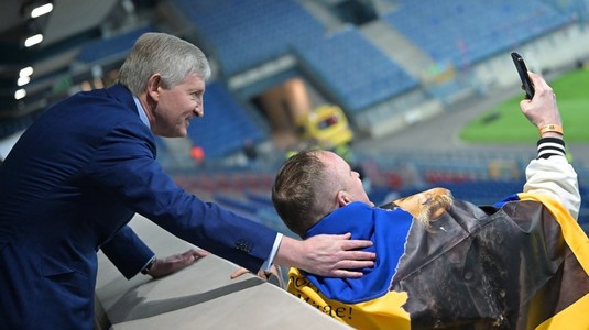 Rinat Ahmetov a plecat direct de la Bucureşti la Cracovia. Patronul lui Şahtior a asistat pentru prima dată după 12 ani la un meci al echipei sale