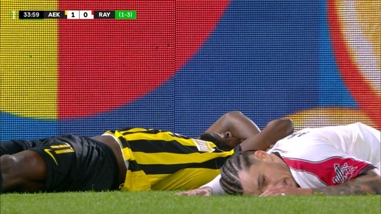 FOTO | Cu un look schimbat, Andrei Raţiu a comis-o în AEK - Rayo! Răzvan Marin a transformat penalty-ul la care a greşit colegul din naţională