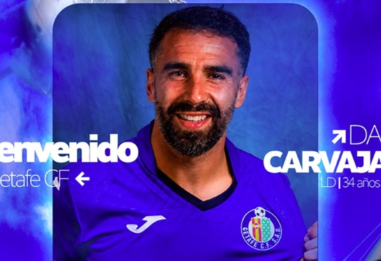 OFICIAL | Lovitură uriaşă dată de Getafe. Adversara Craiovei l-a luat pe Carvajal, după plecarea de la Real Madrid