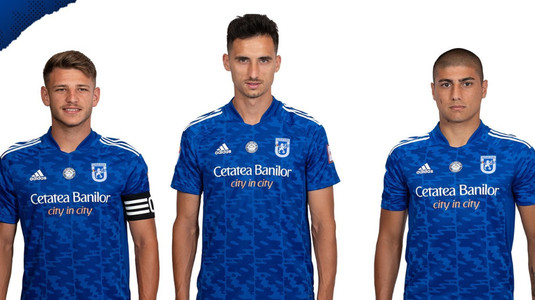 FOTO | FC U Craiova 1948 şi-a prezentat echipamentul pentru sezonul viitor. Care e inovaţia de pe tricourile oltenilor