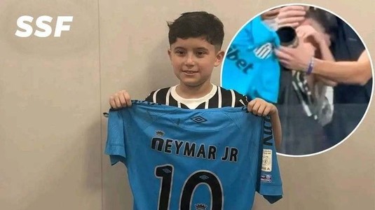 VIDEO | Neymar i-a oferit tricoul unui puşti, dar fanul lui Corinthians a avut nevoie de escorta poliţiei. Ce s-a întâmplat