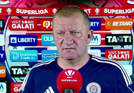 Dorinel Munteanu, după FCSB - Oţelul Galaţi 0-2: „N-am dat nicio şansă adversarului! Jucătorii mei n-au avut teamă astăzi”
