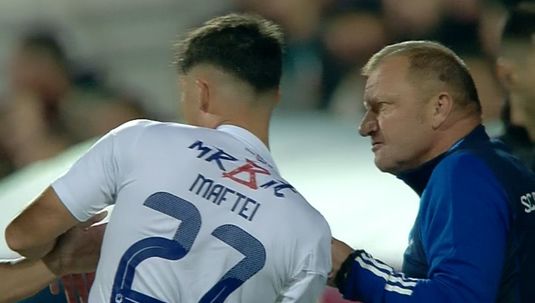 VIDEO | Reacţie marca Dorinel Munteanu! L-a tras de tricou pe tânărul Maftei şi l-a certat zdravăn în timpul meciului cu Dinamo