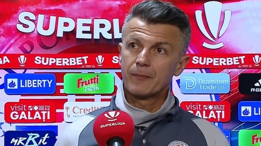 ”Un gol pe care nu trebuia să-l primim niciodată!”. Ovidiu Burcă vrea mai mult de la jucătorii Oţelului după înfrângerea cu U Cluj