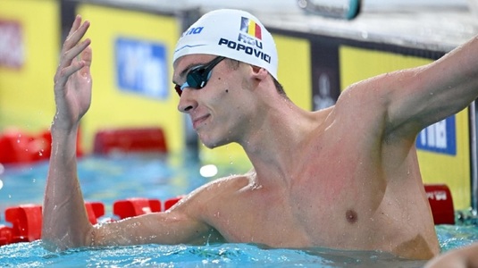 David Popovici, de neoprit. A cucerit medalia de aur şi la cursa de 200 m la Sette Colli, cu nou record al competiţiei