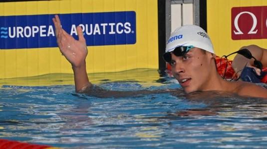România face spectacol la Europenele de nataţie. Calificare în marea finală la ştafetă, semifinale în probele individuale pentru Popovici şi Popescu