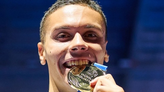 O pictură murală cu David Popovici, pe o clădire din Timişoara. Modul uluitor în care a fost reprezentat campionul olimpic şi mondial | FOTO