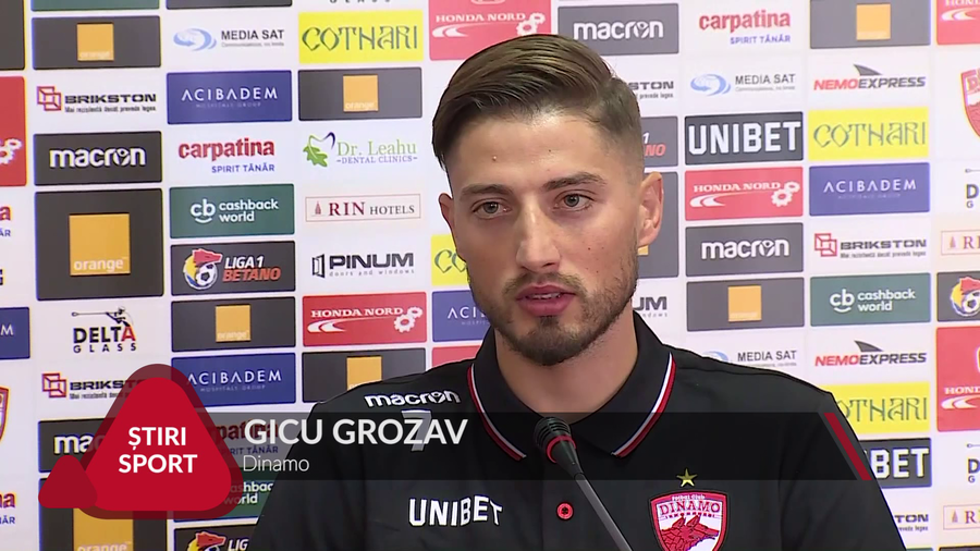 VIDEO | GROZAV, PREZENTAT LA DINAMO: "LOCUL NOSTRU E ÎN PLAY-OFF”