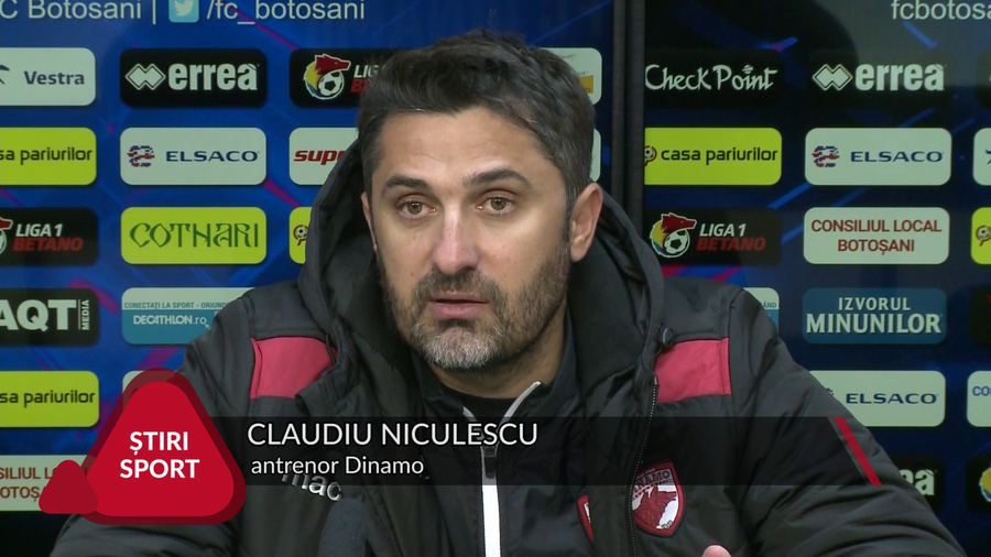 VIDEO | NICULESCU: ”MI-E RUŞINE CÂND MĂ UIT ÎN CLASAMENT”
