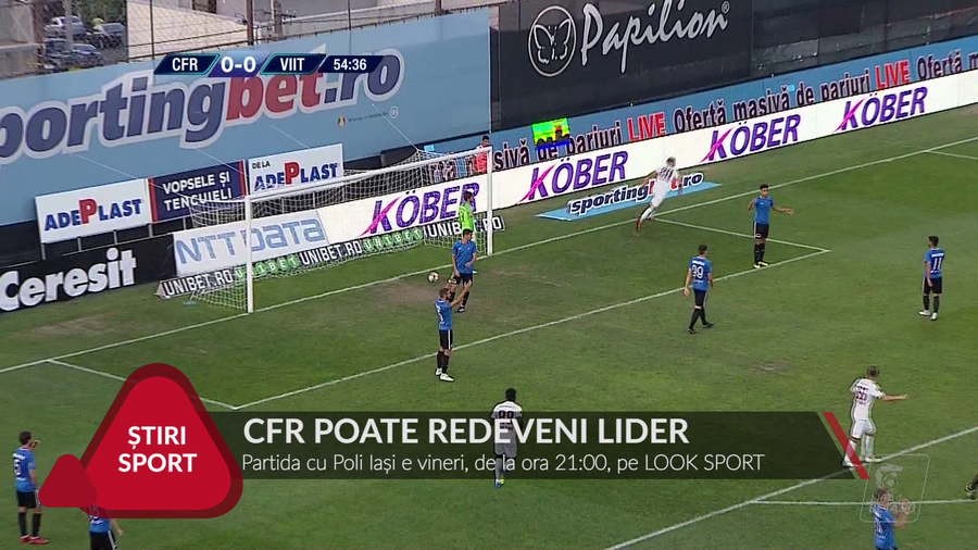 VIDEO | CFR POATE REDEVENI LIDER. CAMPIOANA ÎŞI VA MĂSURA FORŢELE CU POLI IAŞI