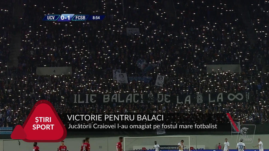 VIDEO | FOTBALIŞTII CRAIOVEI I-AU DEDICAT VICTORIA CU FCSB LUI BALACI: ”A PLECAT UN OM BUN DINTRE NOI”